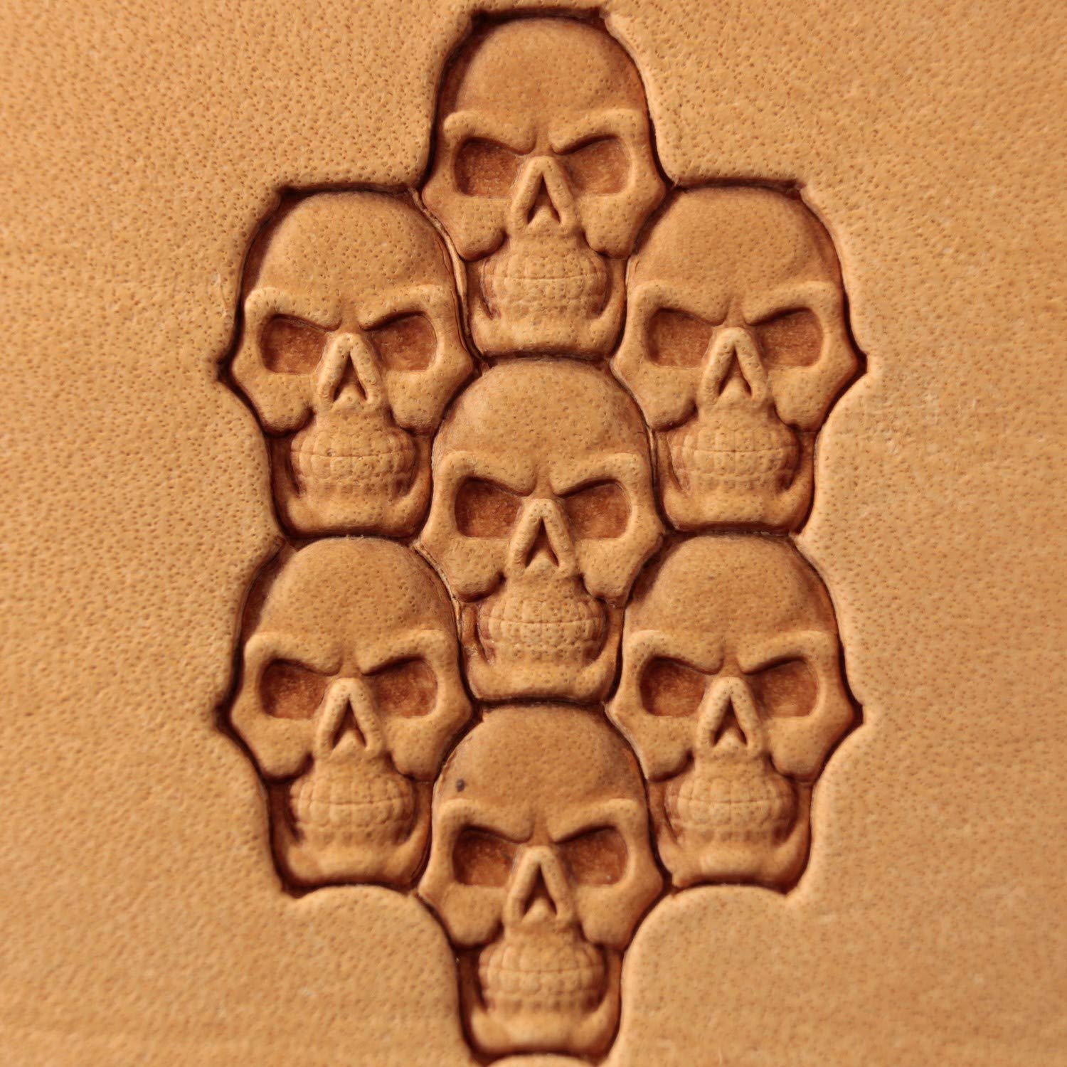 Amazon.co.jp: スカルレザースタンプツール スタンプ カービングパンチ